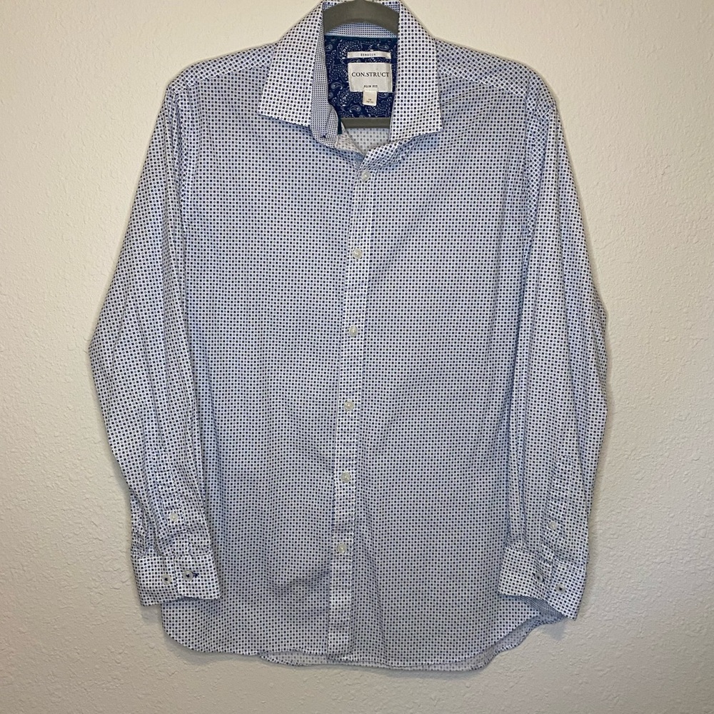 Construct button up shirt